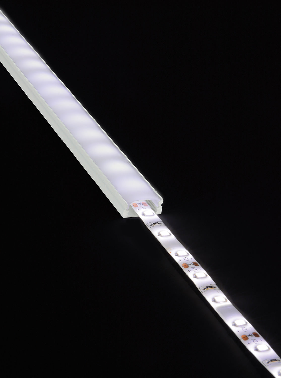 LYYT Aluminium LED Tape Profile Short Crown 1m Frosted - view 7