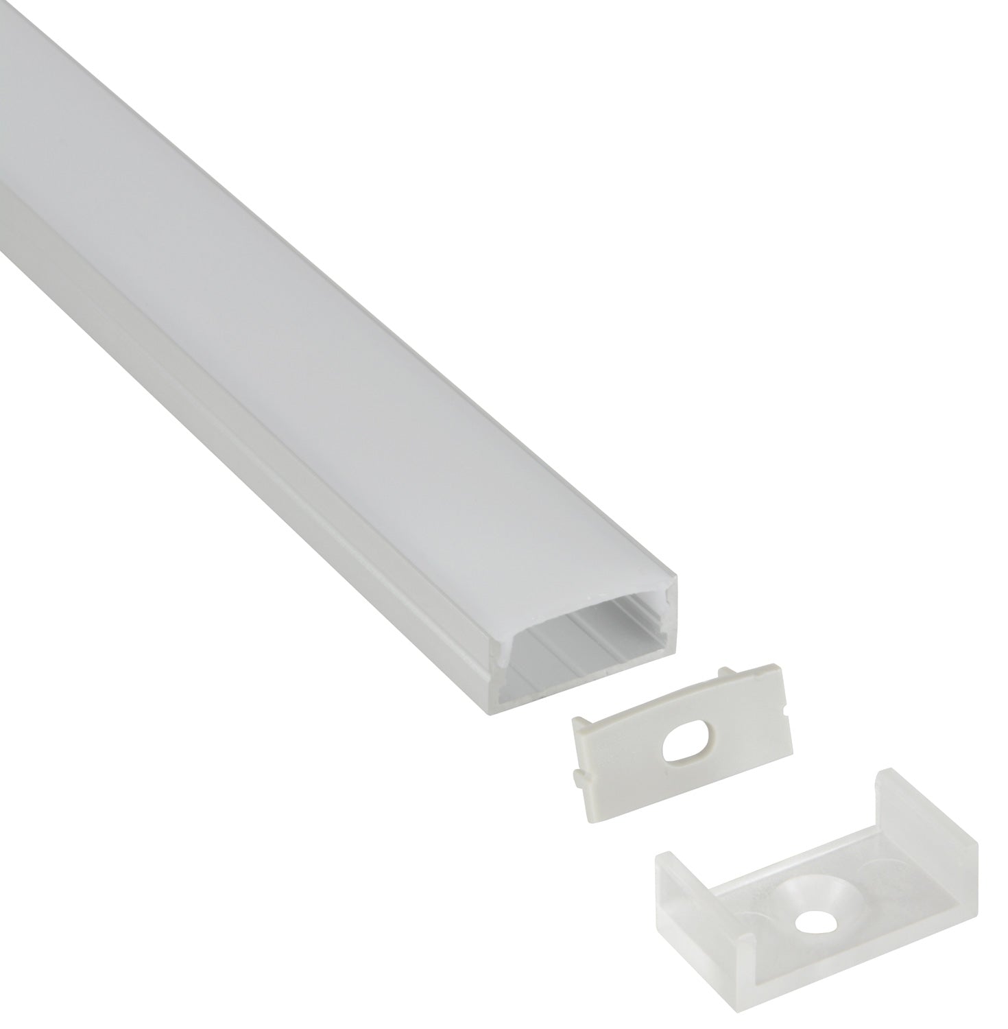 LYYT Aluminium LED Tape Profile Wide Crown 1m Frosted - view 8