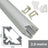 LYYT Aluminium LED Tape Profile 45° Angle 2m Translucent - view 8