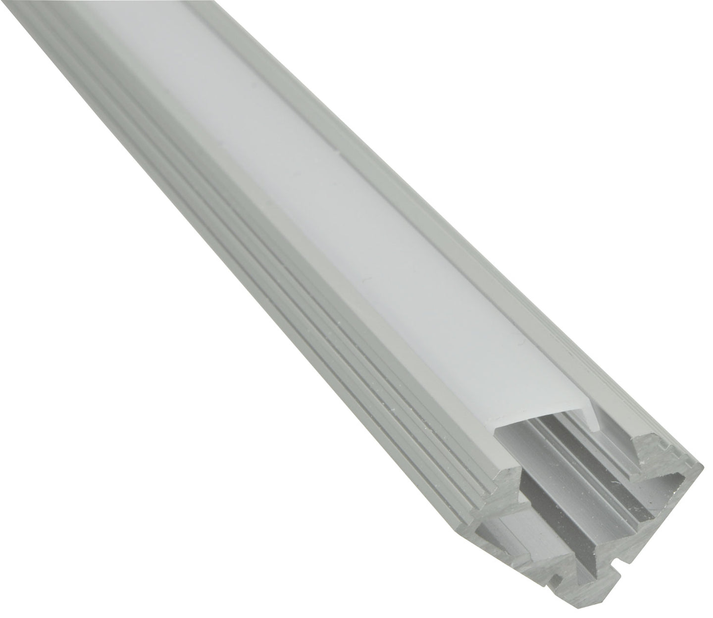 LYYT Aluminium LED Tape Profile 45° Angle 2m Translucent - view 5