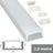LYYT Aluminium LED Tape Profile Wide Crown 2m Frosted - view 2