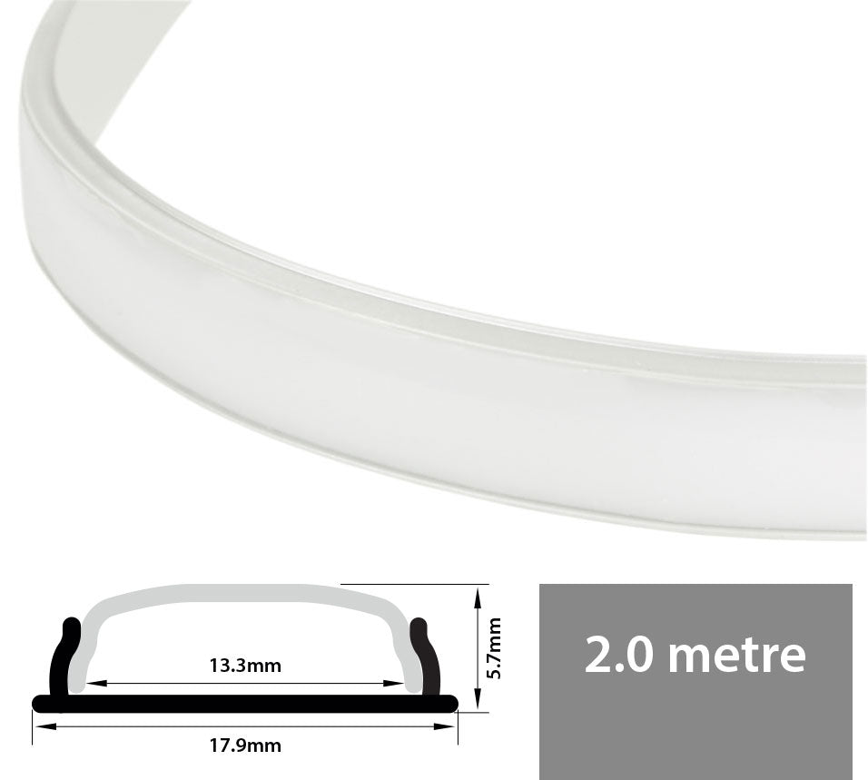 LYYT Aluminium LED Tape Profile Bendable >100mmØ 2m - view 8