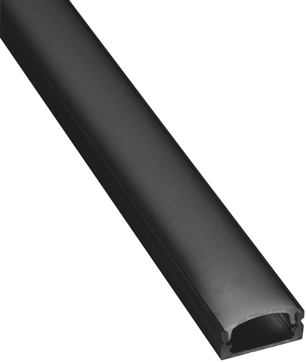 LYYT Aluminium LED Tape Profile Short Crown 1m Black - view 3
