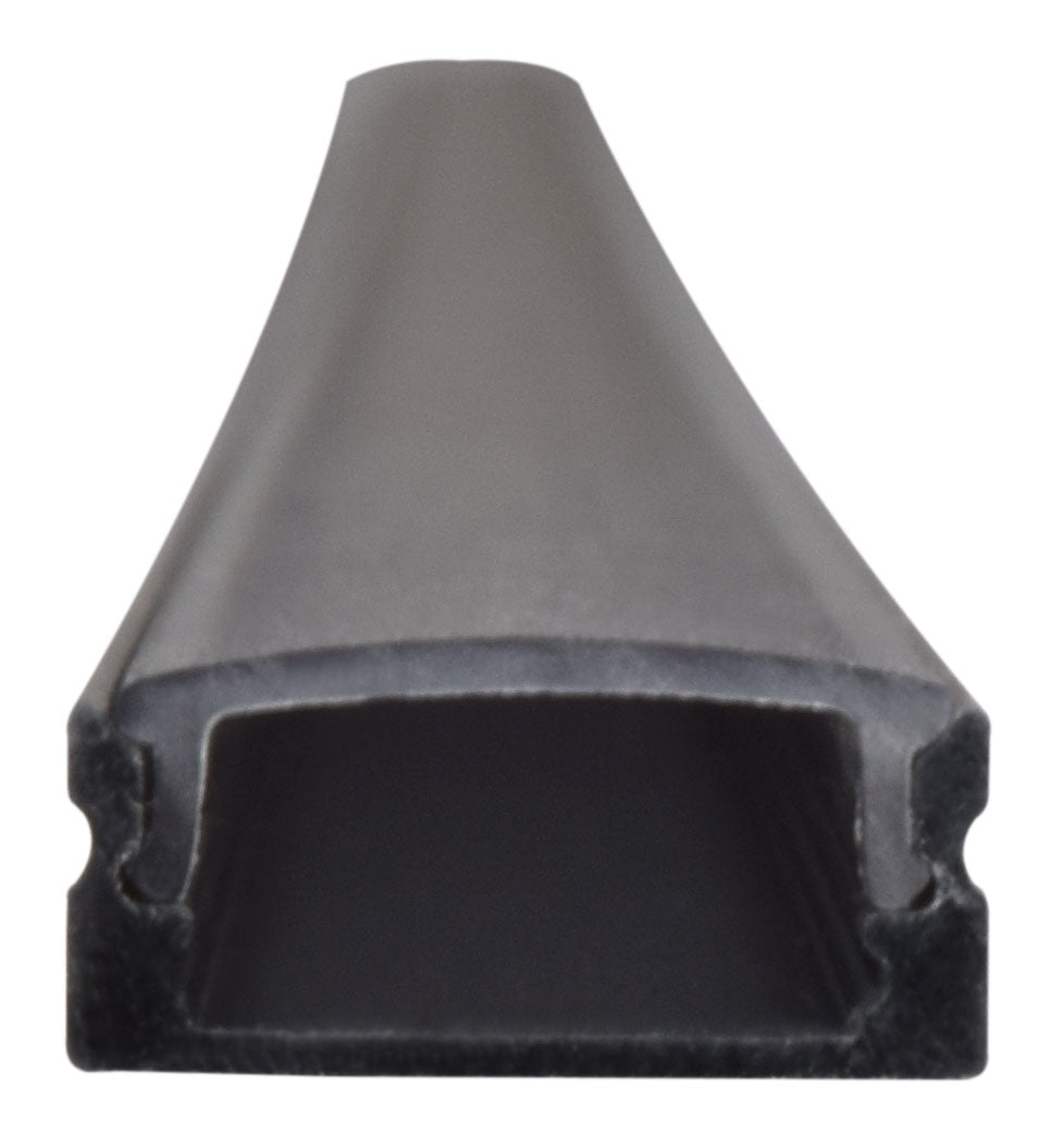 LYYT Aluminium LED Tape Profile Short Crown 1m Black - view 6