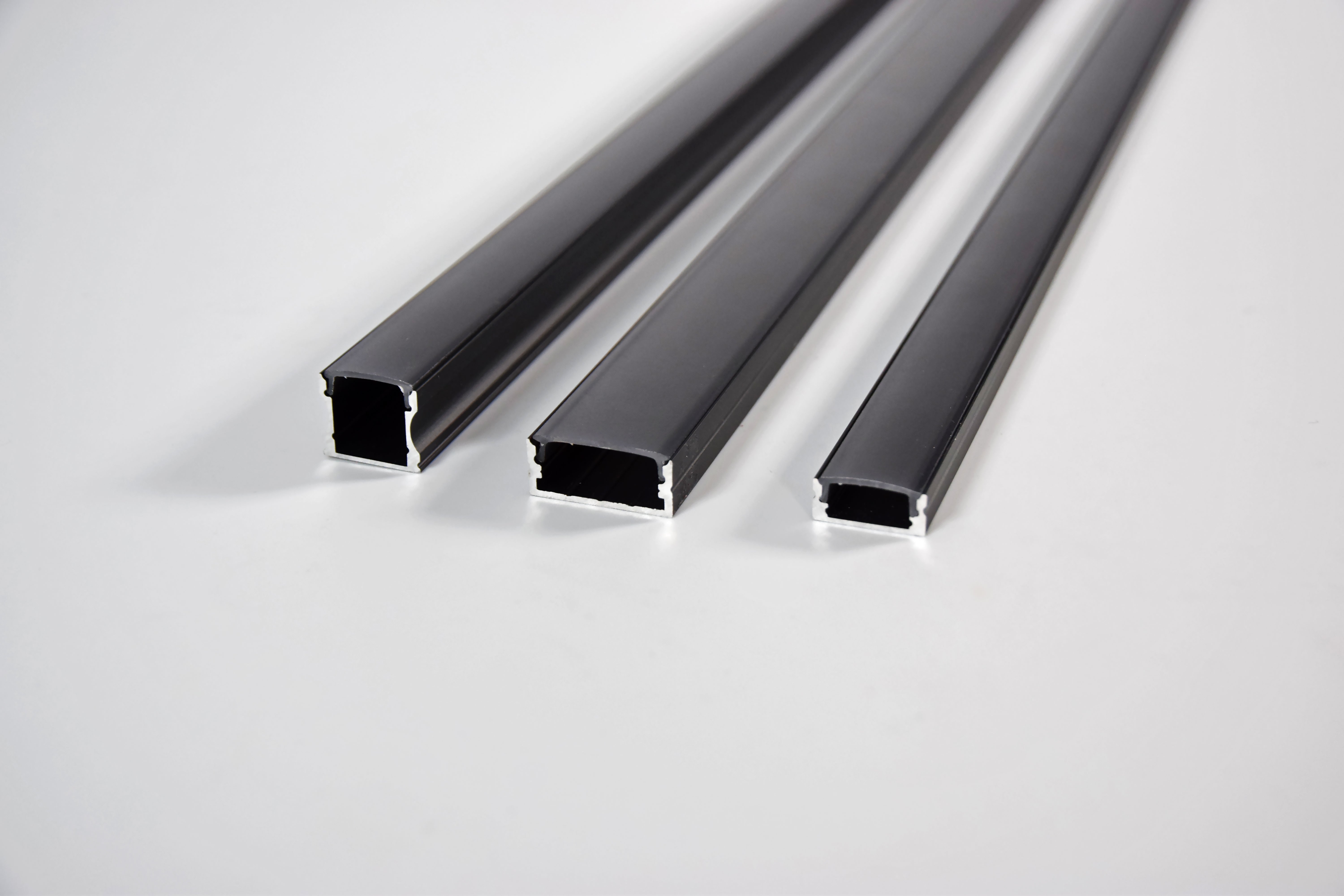 LYYT Aluminium LED Tape Profile Short Crown 1m Black - view 10