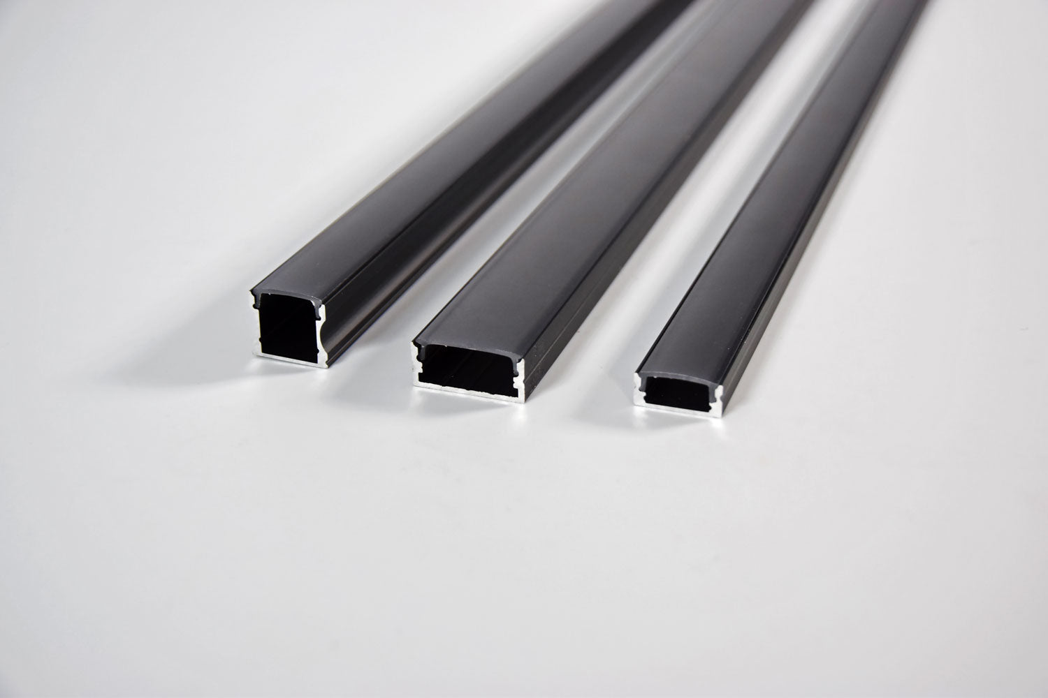 LYYT Black Aluminium LED Tape Profile Tall Crown 1m - view 3