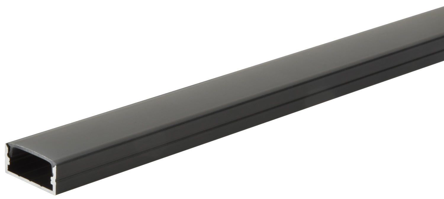 LYYT Aluminium LED Tape Profile Wide Crown 1m Black - view 5