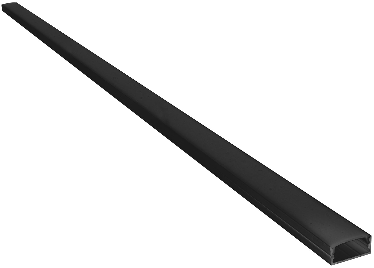 LYYT Aluminium LED Tape Profile Wide Crown 2m Black - view 2