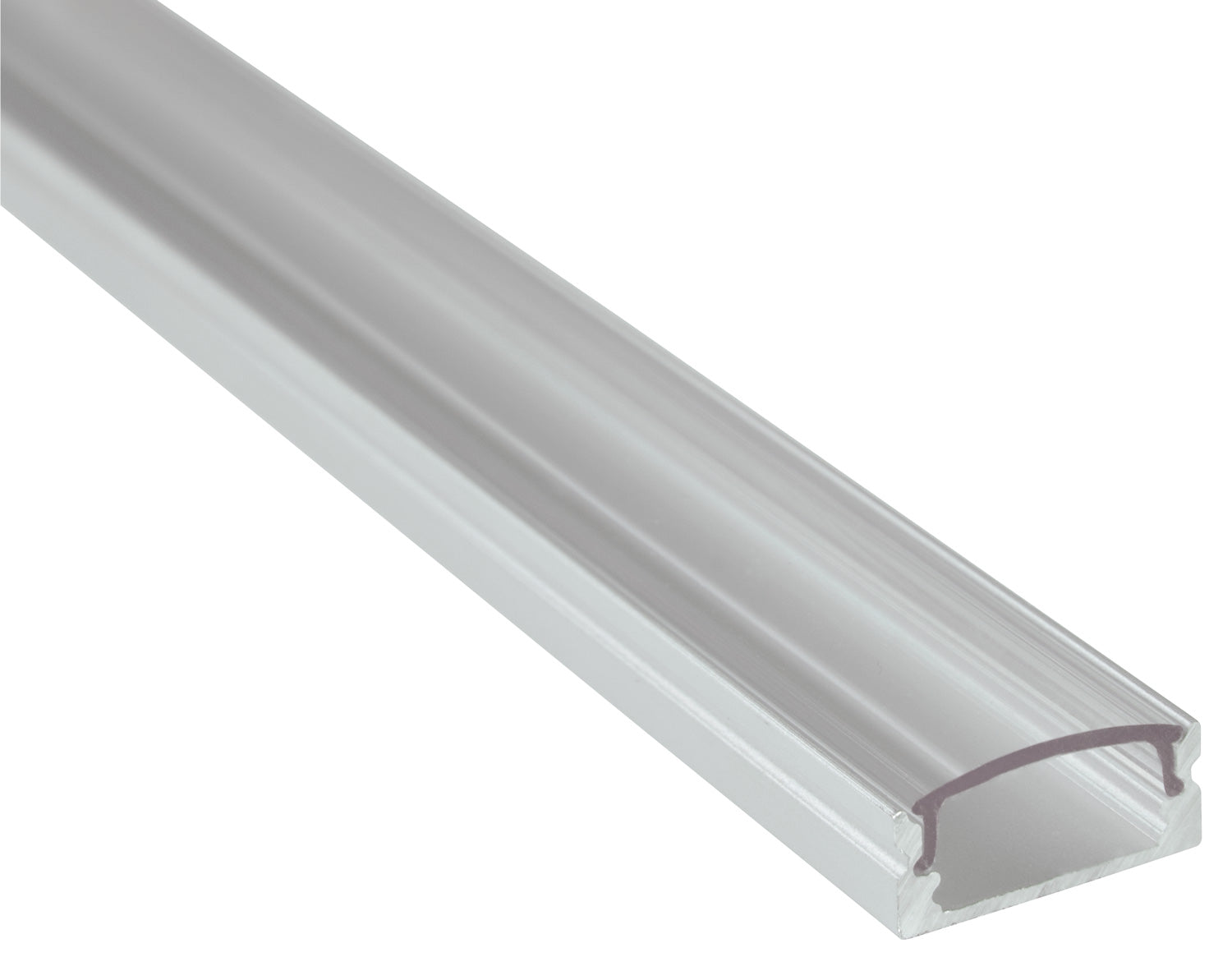 LYYT Aluminium LED Tape Profile Short Crown 2m Clear - view 2