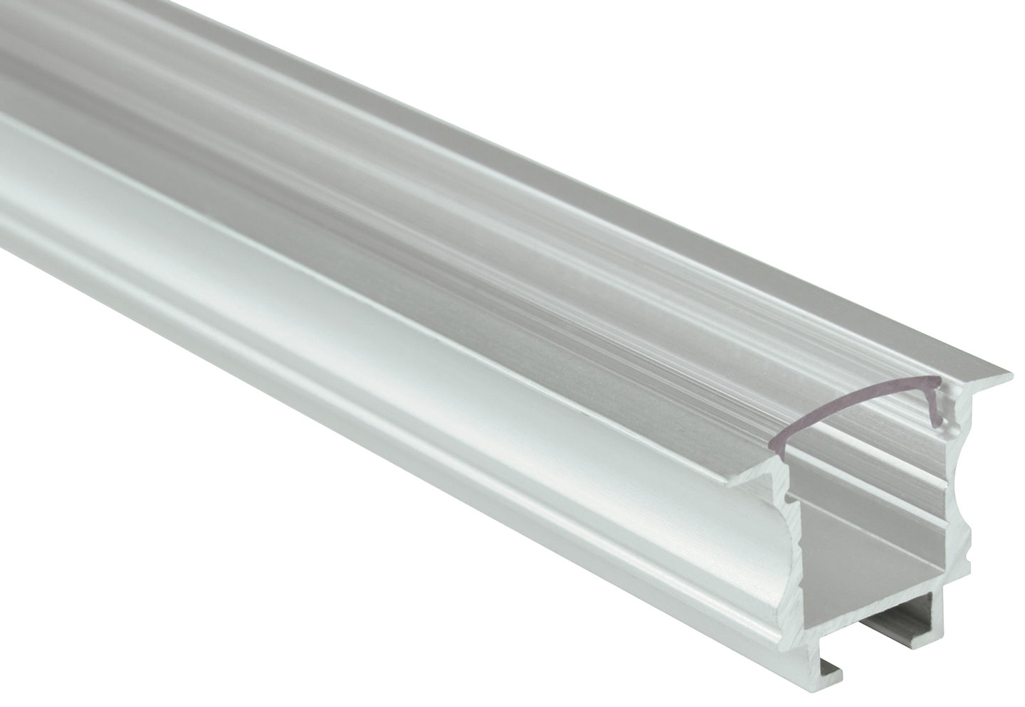 LYYT Aluminium LED Profile T Insert 1m - Clear Cover - view 2