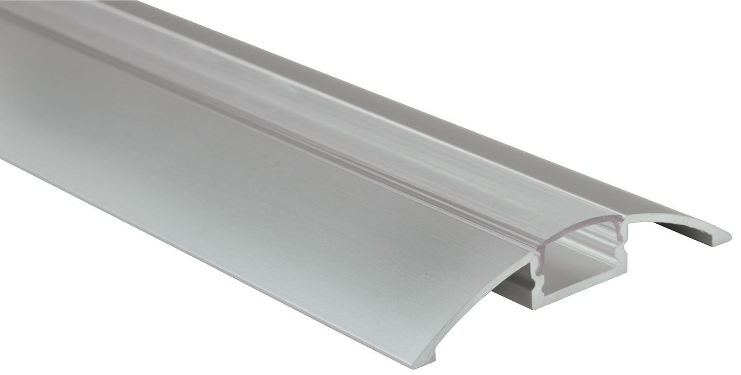LYYT Aluminium LED Tape Profile Raised Bar 1m - Clear Diffuser - view 2