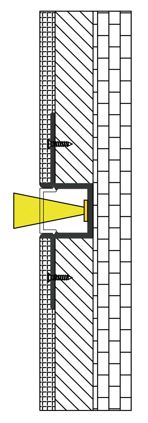 LYYT Flush Mount Plaster In 2m - view 2