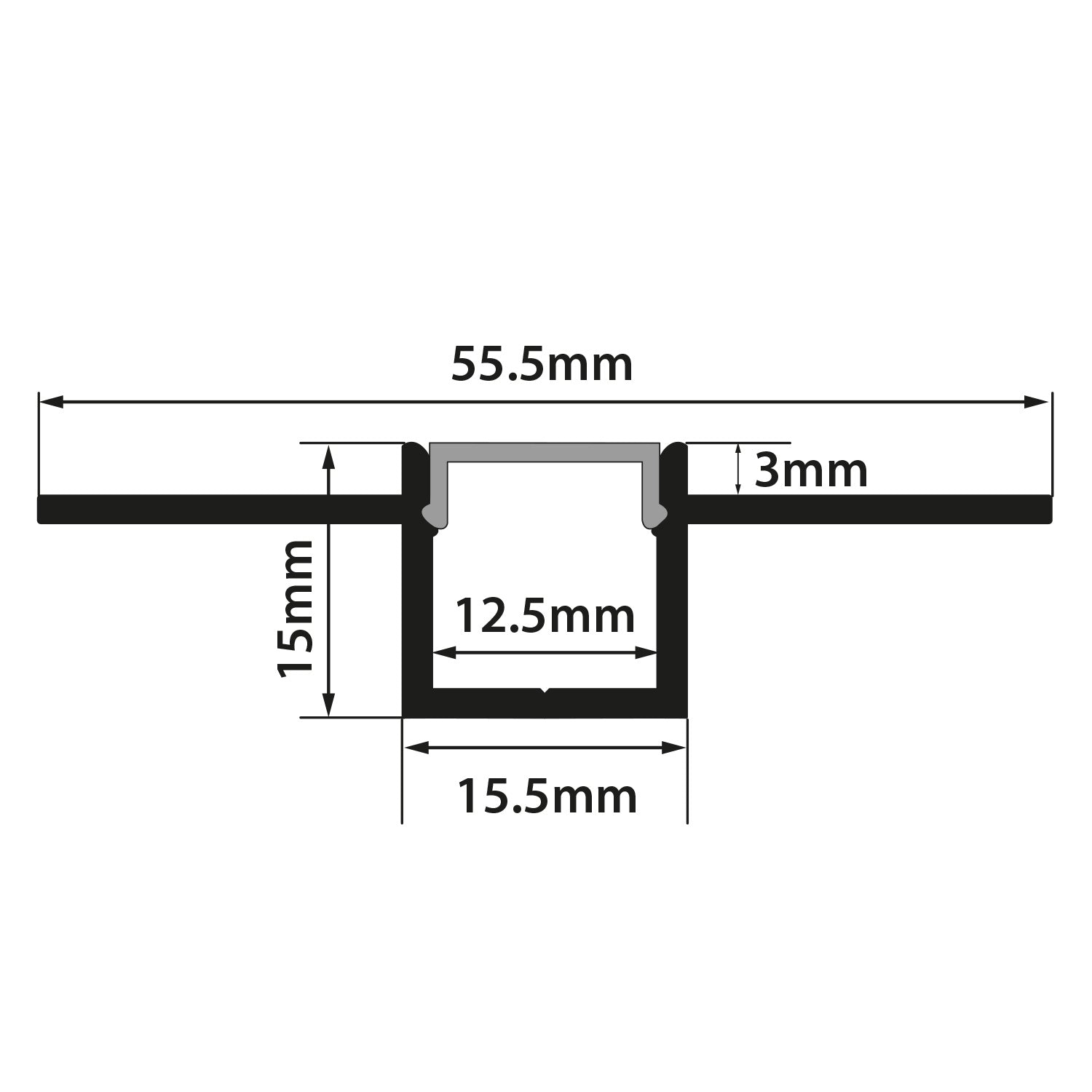 LYYT Flush Mount Plaster In 2m
