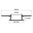 LYYT Wide Flush Mount Plaster In 2m