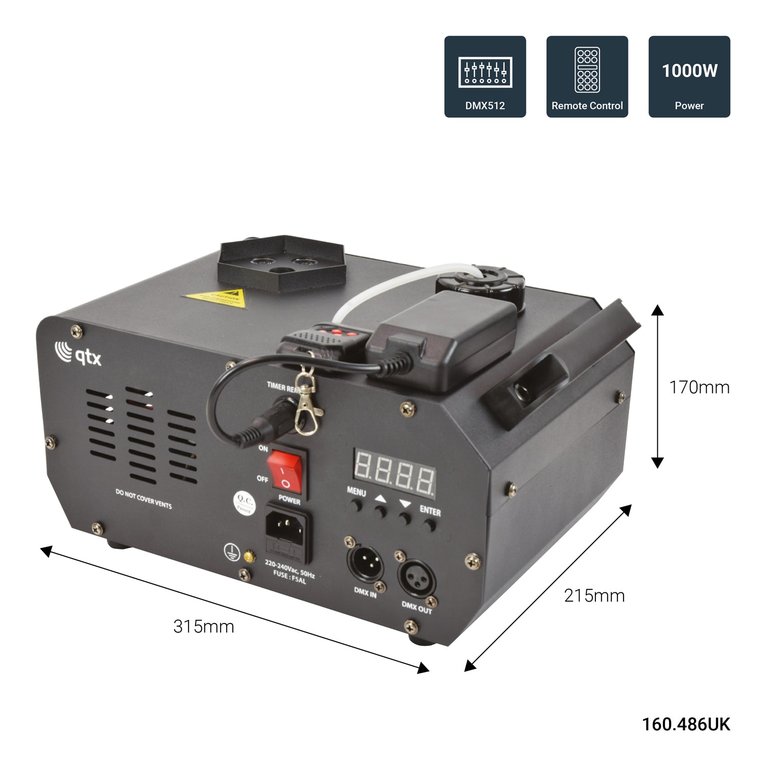QTX FLARE-1000 Vertical LED Fogger - view 9