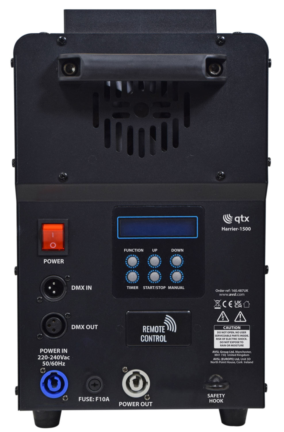 QTX 1500W Vertical/Horizontal LED Smoke Jet Machine - view 7