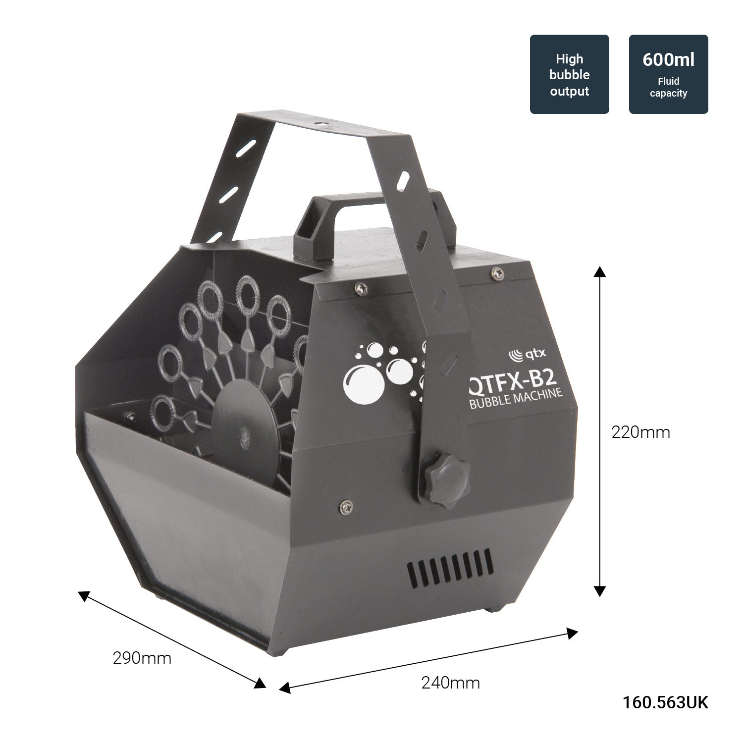 QTX QTFX-B2 Bubble machine - view 3