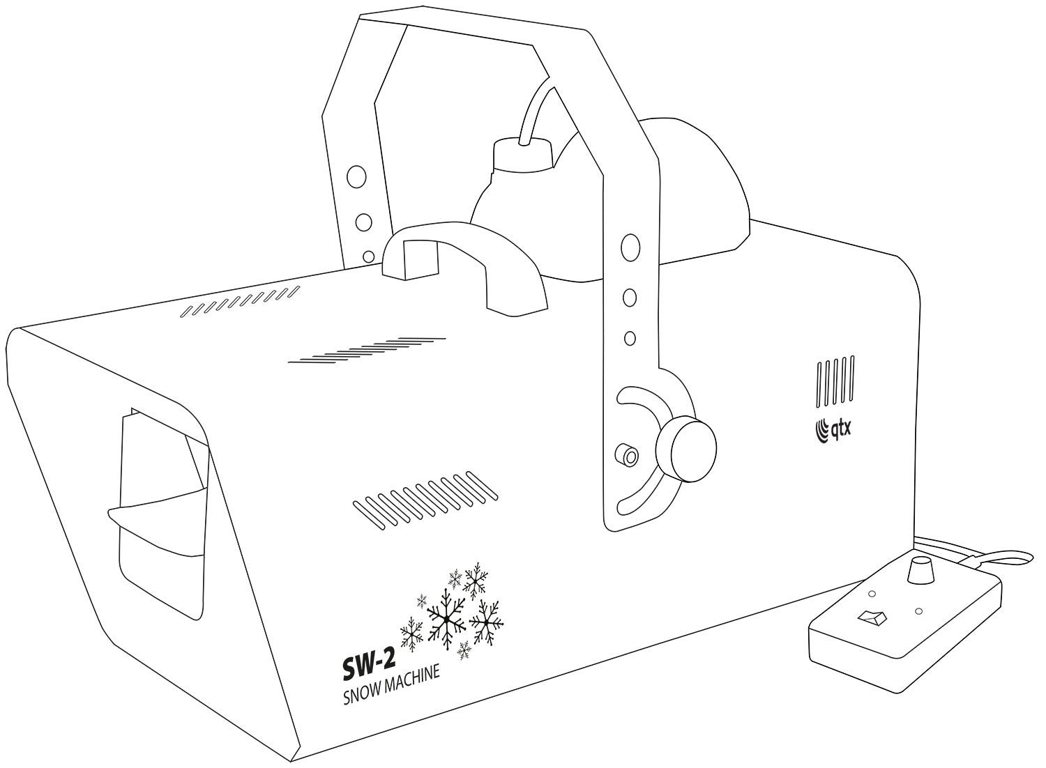 QTX SW-2 snow machine 1200W - view 2