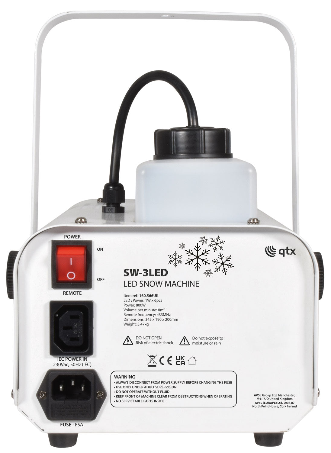 QTX LED Snow Machine 800W - view 5