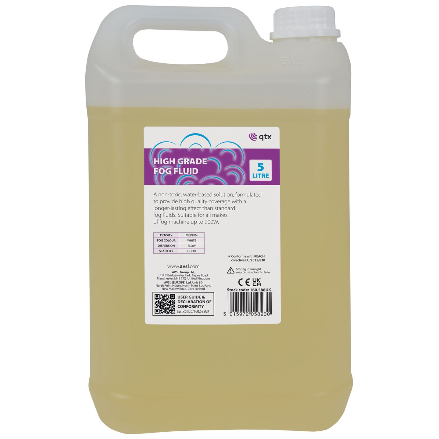 QTX Fog Fluid High Grade Orange 5L