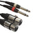 Accu Cable AC-2XF-2J6M/3 2xXLR female/2xjack male3m - Alternate View 1
