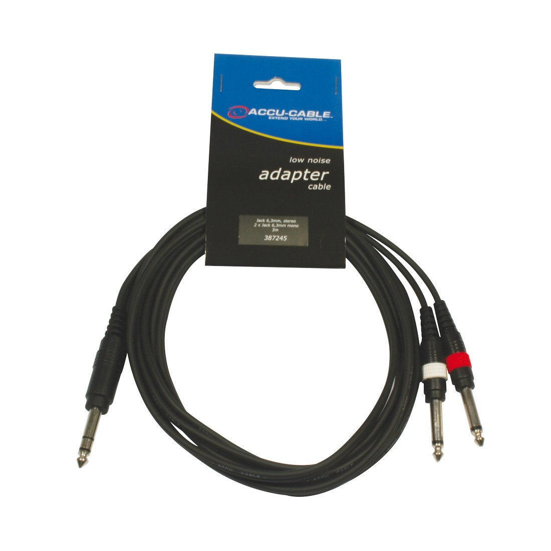 Accu Cable AC-J6S-2J6M/3 Jack 63mm stereo/2x Jack - Main View