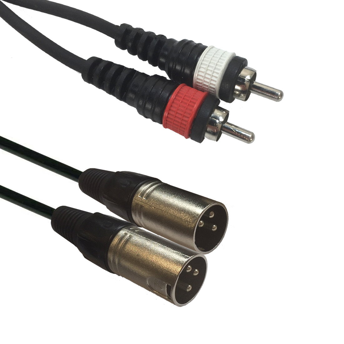 Accu Cable AC-2XM-2RM/15 2x XLR male/2 x RCA 15m - Alternate View 1