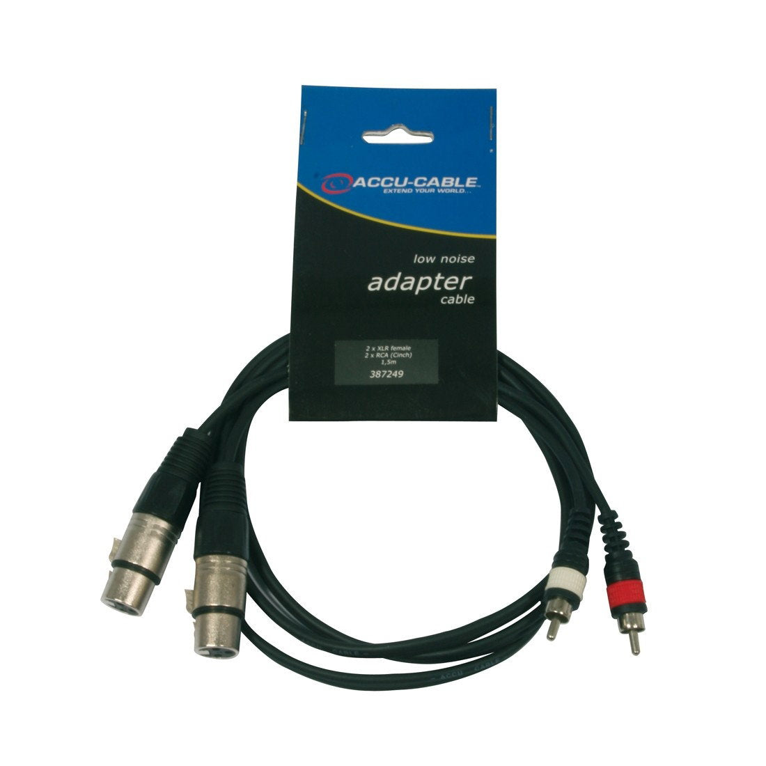 Accu Cable AC-2XF-2R/15 2 XLR female to 2 RCA15m - Alternate View 1