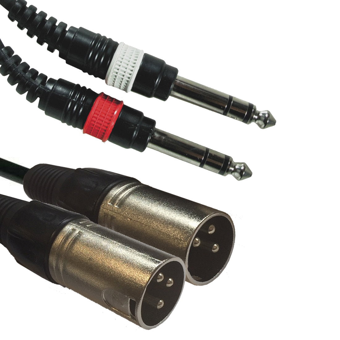 Accu Cable AC-2J6S-2XM/3 2x jack Stereo 63/2x XLR - Main View