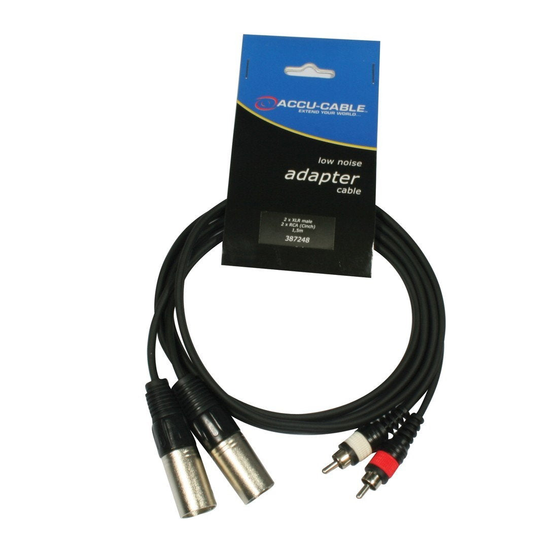 Accu Cable AC-2XM-2RM/5 2x XLR male to 2x RCA cinch - Main View