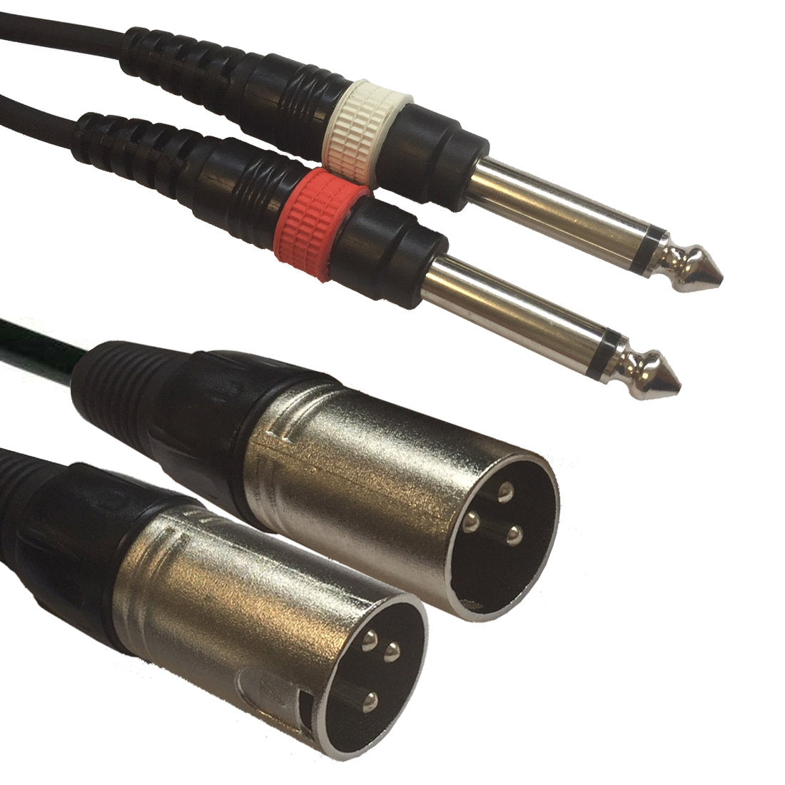 Accu Cable AC-2XM-2J6M/5 2x XLR male to 2x 63 Jack - Alternate View 1