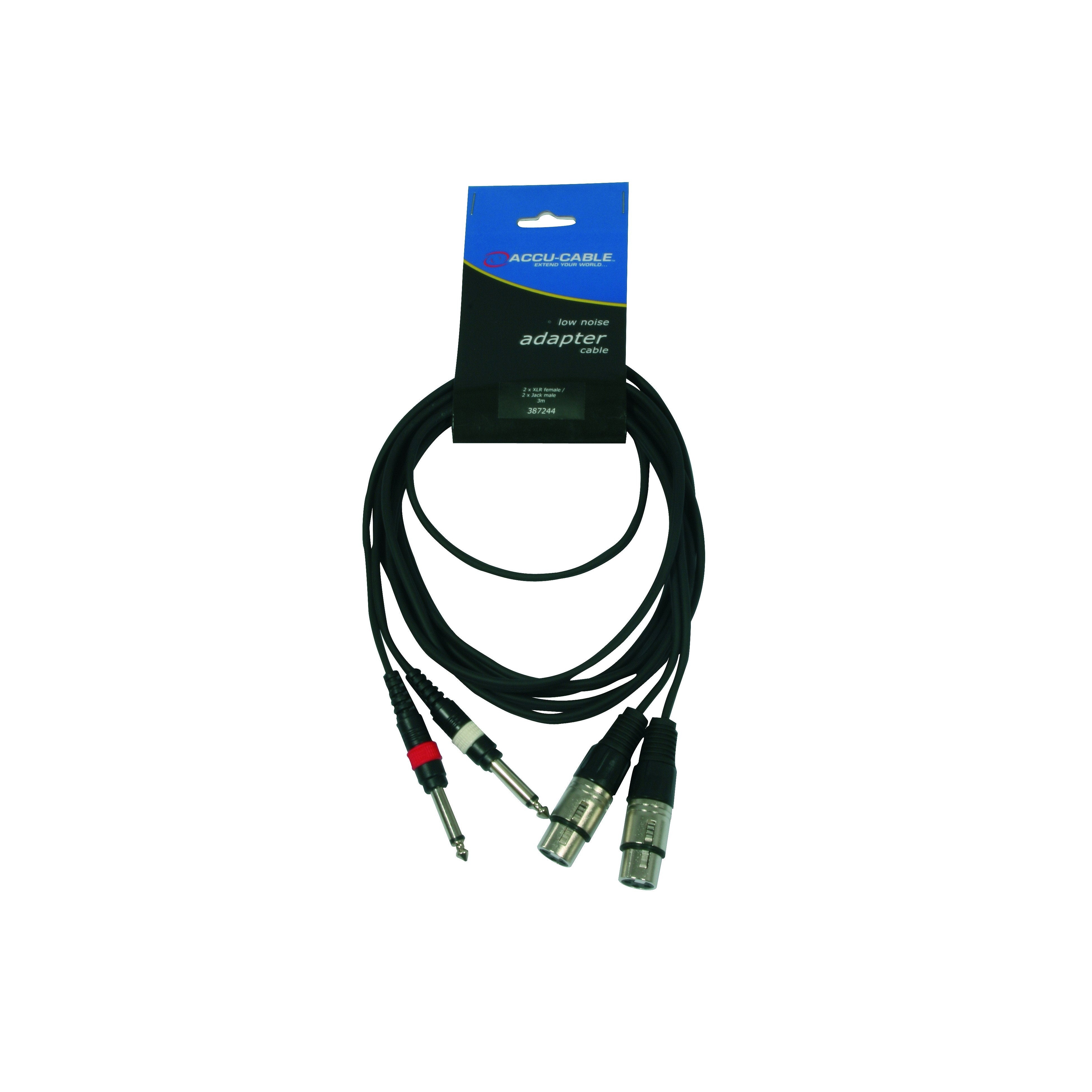 Accu Cable AC-2XF-2J6M/15 2x XLR female/2x63 Jack - Alternate View 1