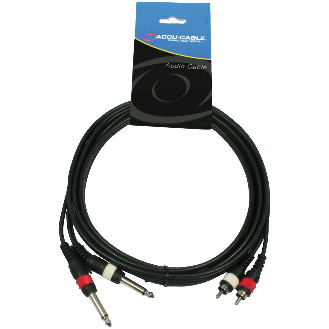 Accu Cable AC-2R-2J6M/15 RCA 2x mono 63 Jack 15m - Main View