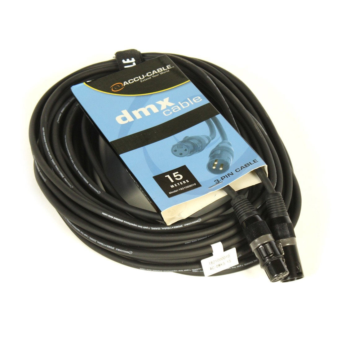 Accu Cable AC-DMX3/15 3 p. XLRm/3 p. XLRf 15m DMX - Main View