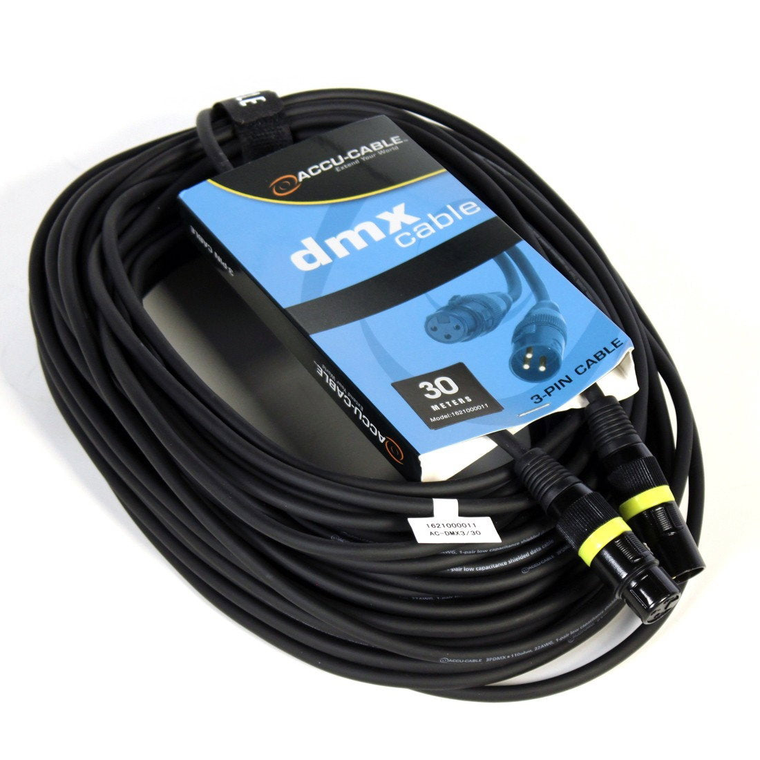 Accu Cable AC-DMX3/30 3 p. XLRm/3 p. XLRf 30m DMX - Main View