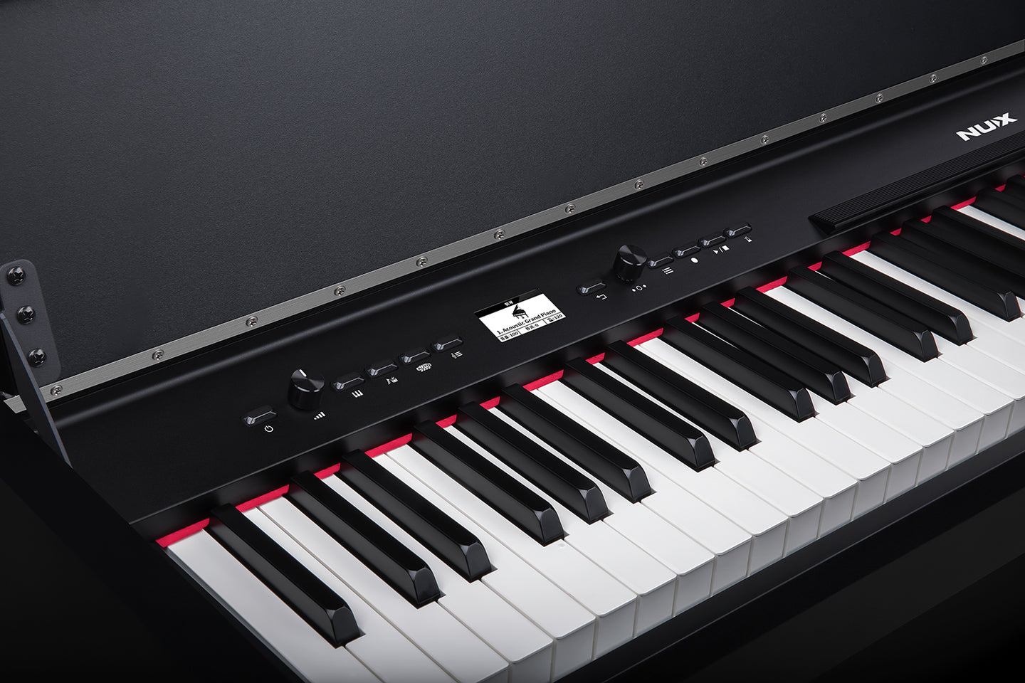 NU-X NCK-330 Digital Upright Piano - Black - view 4