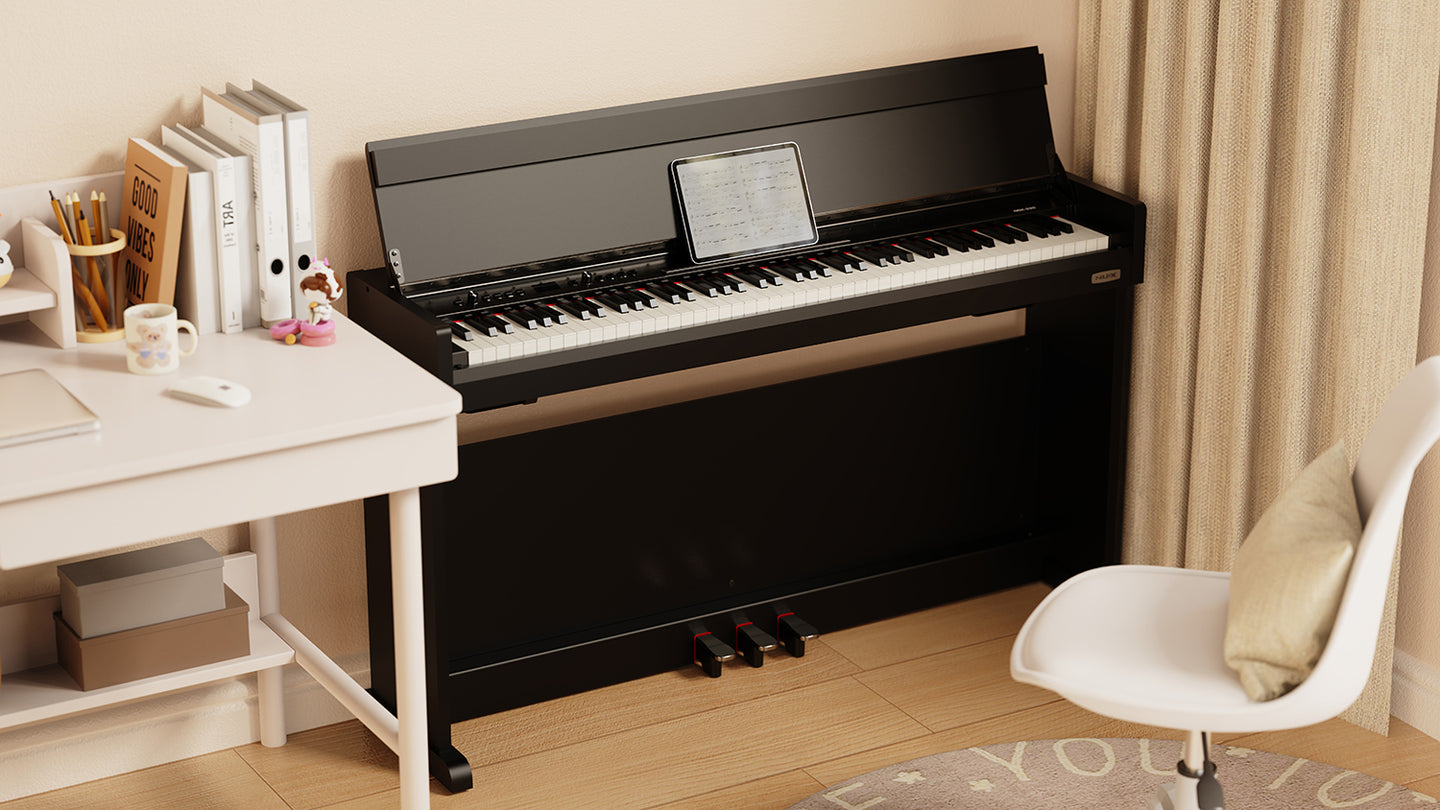 NU-X NCK-330 Digital Upright Piano - Black - view 5