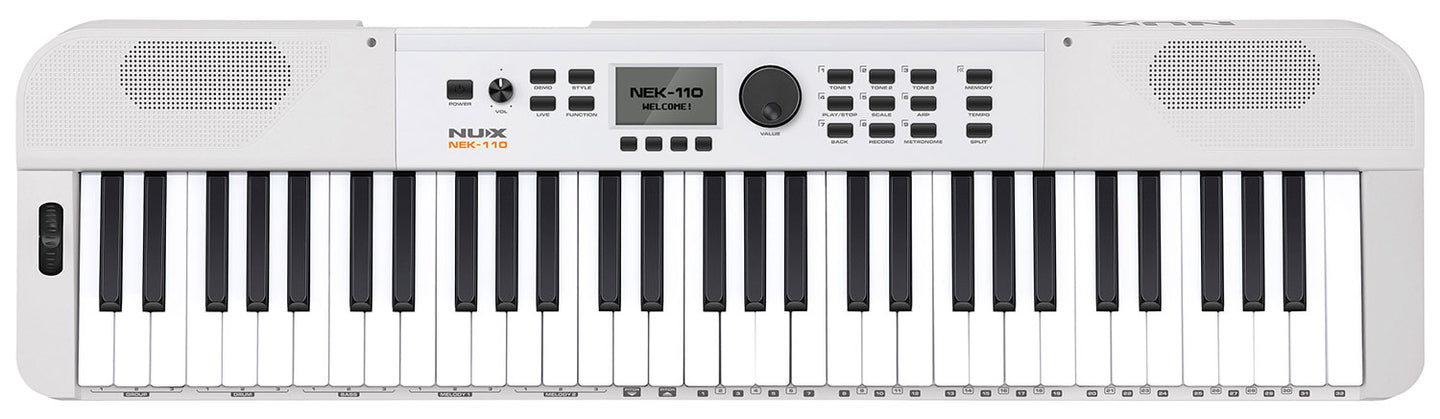 NU-X NEK-110 Portable Keyboard White