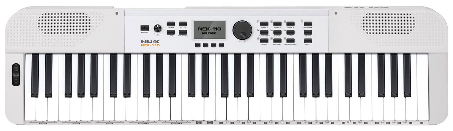 NU-X NEK-110 Portable Keyboard White