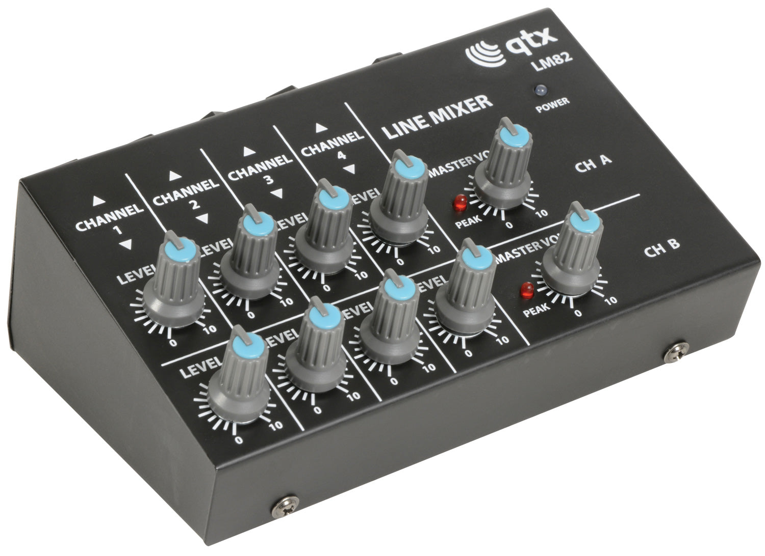 QTX 4 Stereo Channel Line Level & Instrument Mixer - view 3