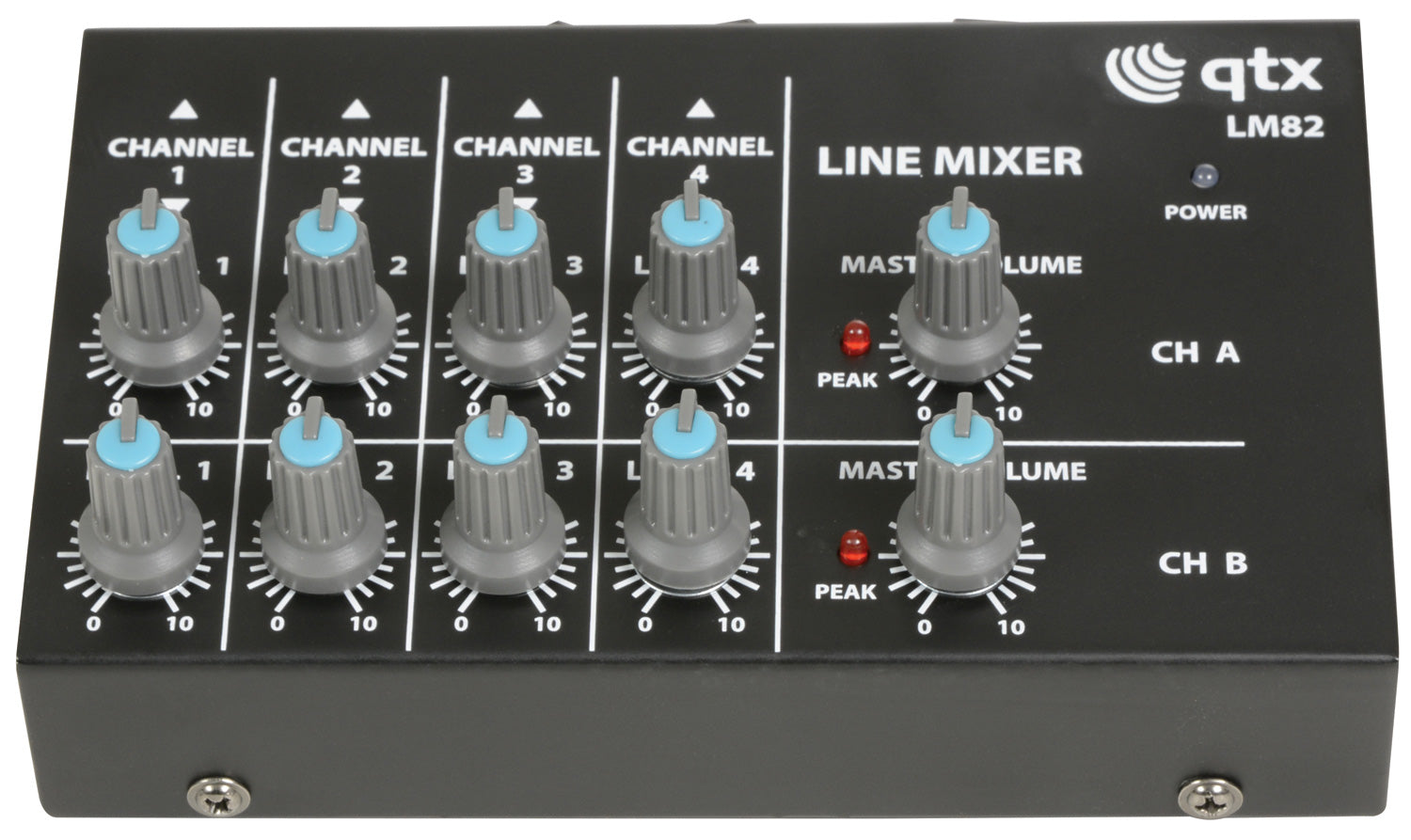 QTX 4 Stereo Channel Line Level & Instrument Mixer - view 2