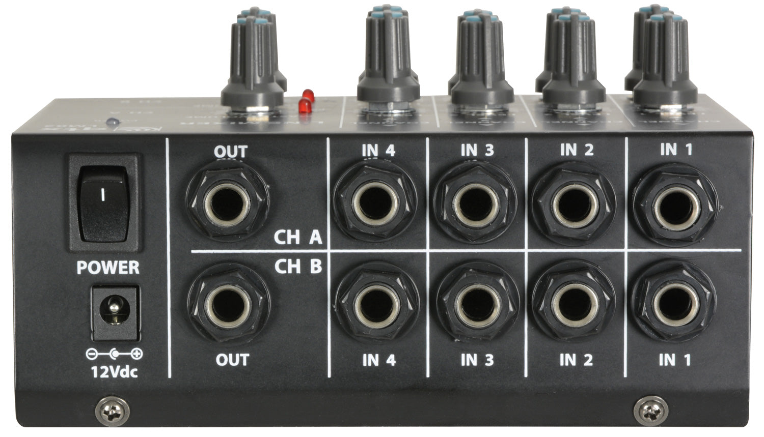 QTX 4 Stereo Channel Line Level & Instrument Mixer - view 4