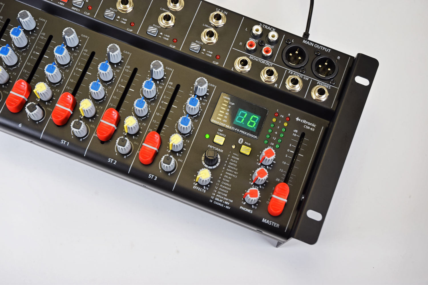 Citronic CSR-63 Rack-mountable Mixer 9 Channel with DSP+BT - view 10
