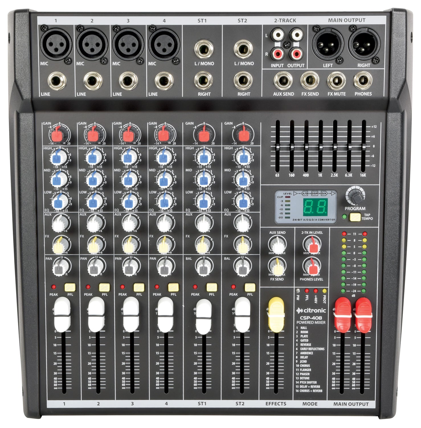 Citronic CSP-408 powered mixer 400W