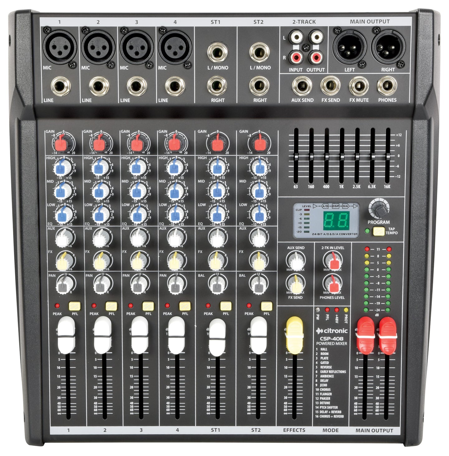 Citronic CSP-408 powered mixer 400W