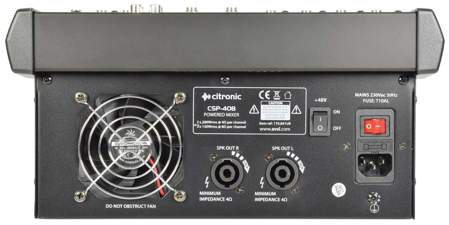 Citronic CSP-408 powered mixer 400W - view 3