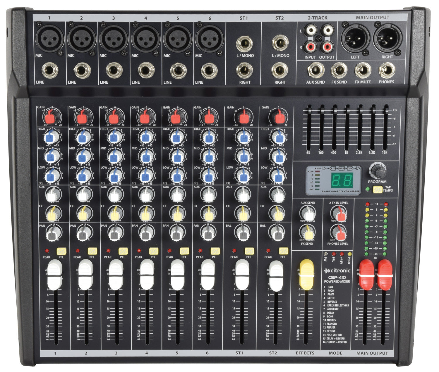Citronic CSP-410 powered mixer 400W