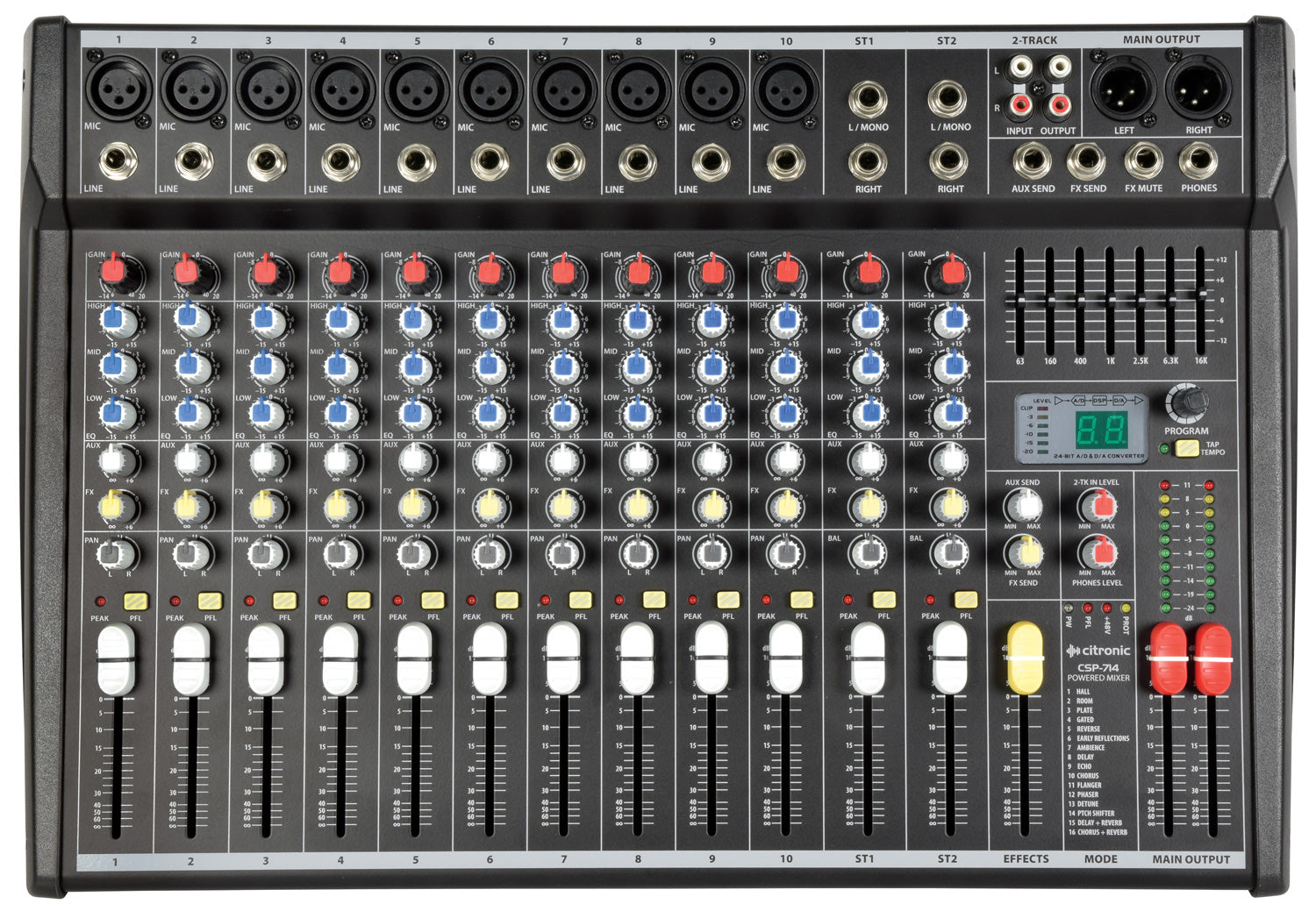 Citronic CSP-714 powered mixer 700W