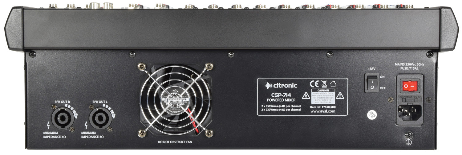 Citronic CSP-714 powered mixer 700W - view 3