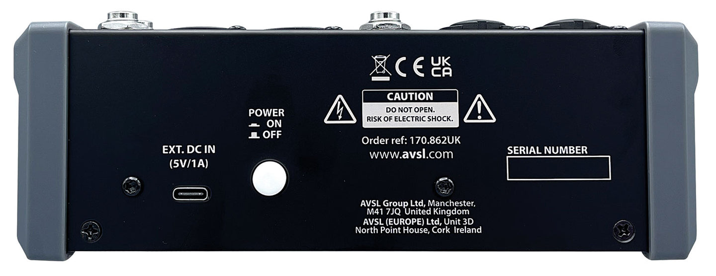Citronic CMA-6 Compact Mixer with DSP FX and BT/USB - view 6